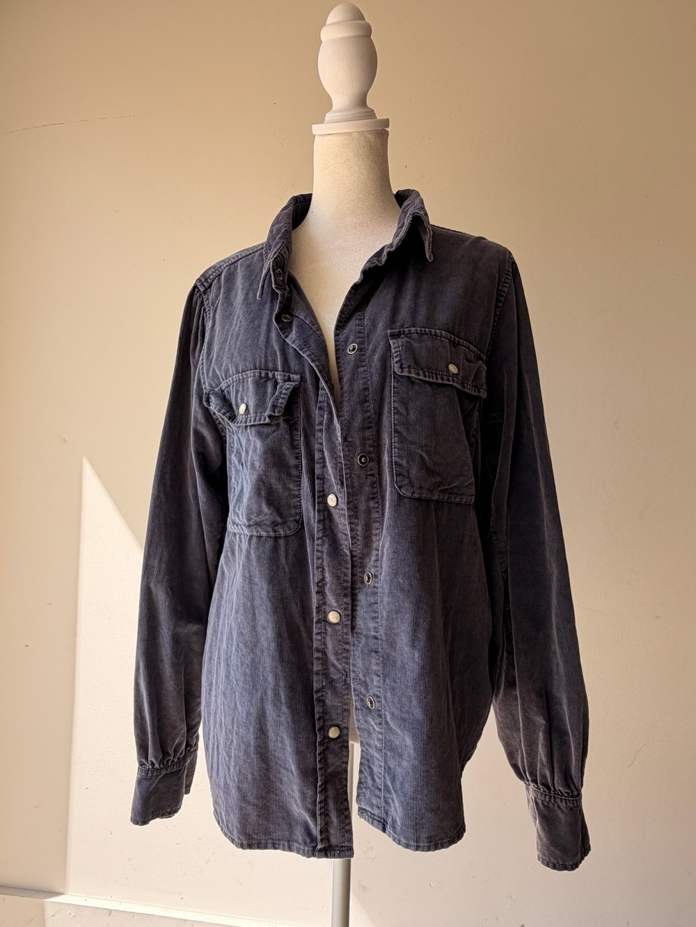 dylan Washed Dark Navy Button-Down Shirt